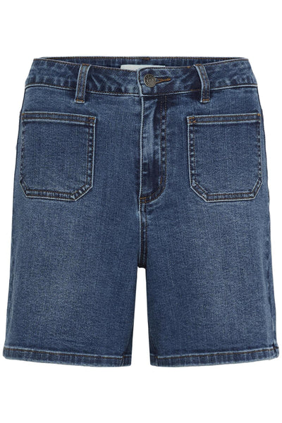 KAbrook HW Reg Fit Shorts Medium Blue Denim - 102272 - 10511727 Thumbnail