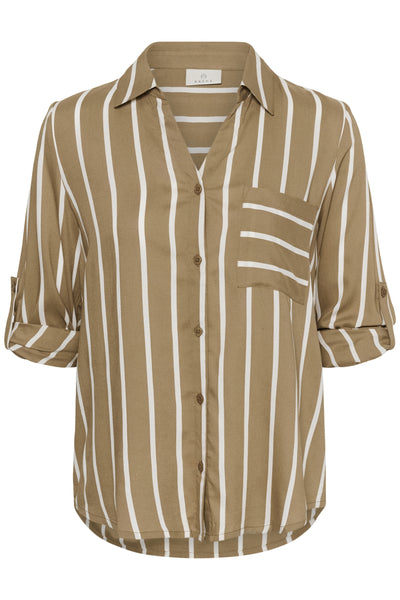 KAbabara Fold-Up Shirt Petrified Oak/Chalk Stripe - 1 - 10511746 Thumbnail