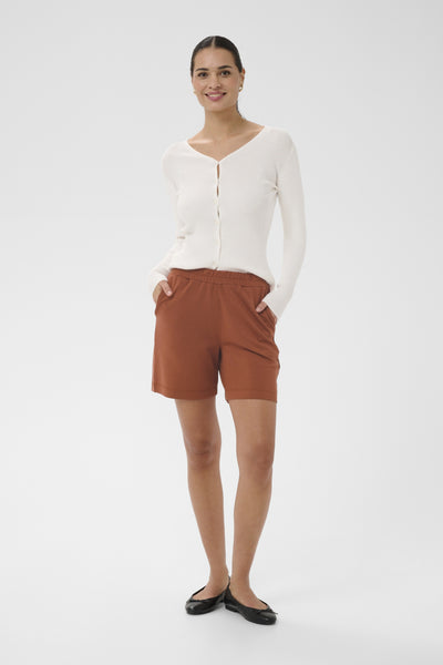 KAannie Jersey Shorts Henna - 191334 - 10511810 Thumbnail