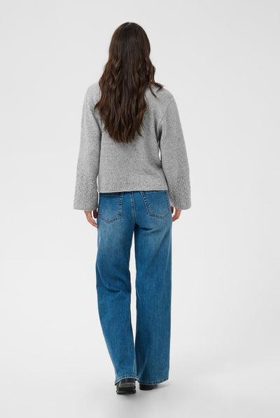 KAgro Pullover Knit Grey Melange - 100123B - 10512082 Thumbnail