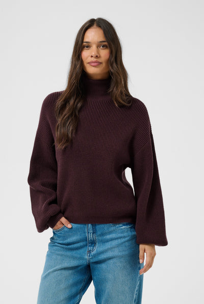 KAbarbara Rollneck Pullover Fudge - 191619 - 10512087 Thumbnail