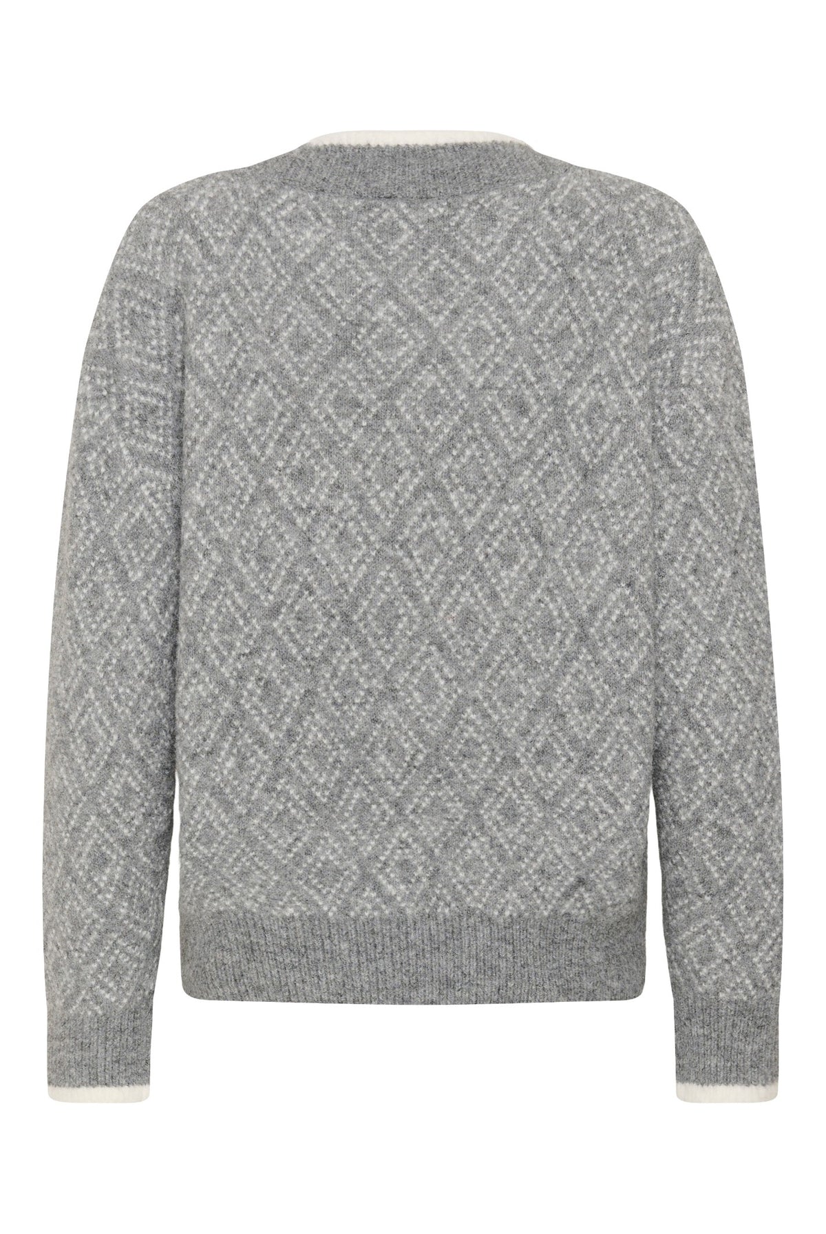KAsirens Knit Pullover Grey Mel. / Chalk Argyle - 109 - 10512088