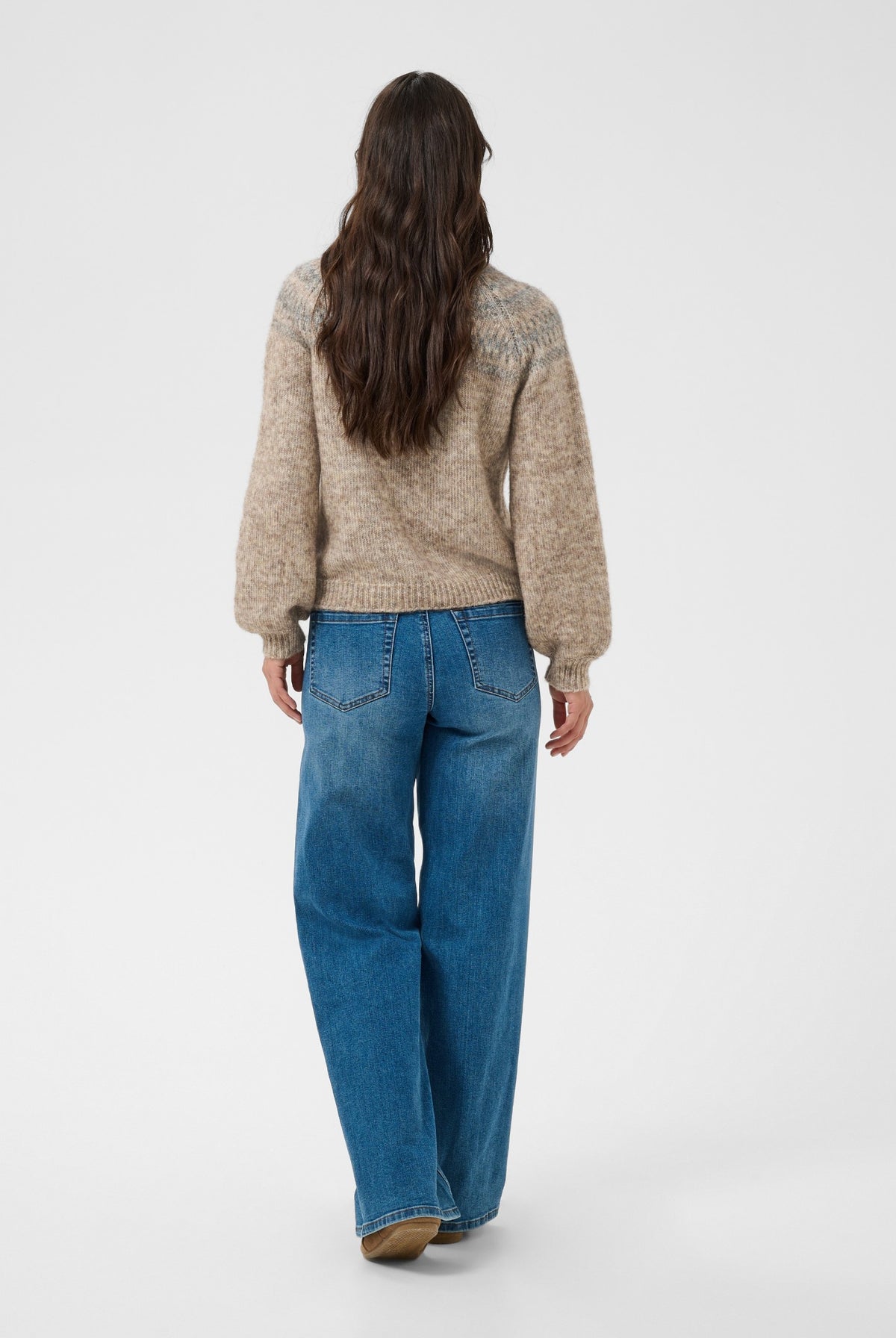 KAgerda Pullover Knit Brown Melange/Grey Melange - 1 - 10512134
