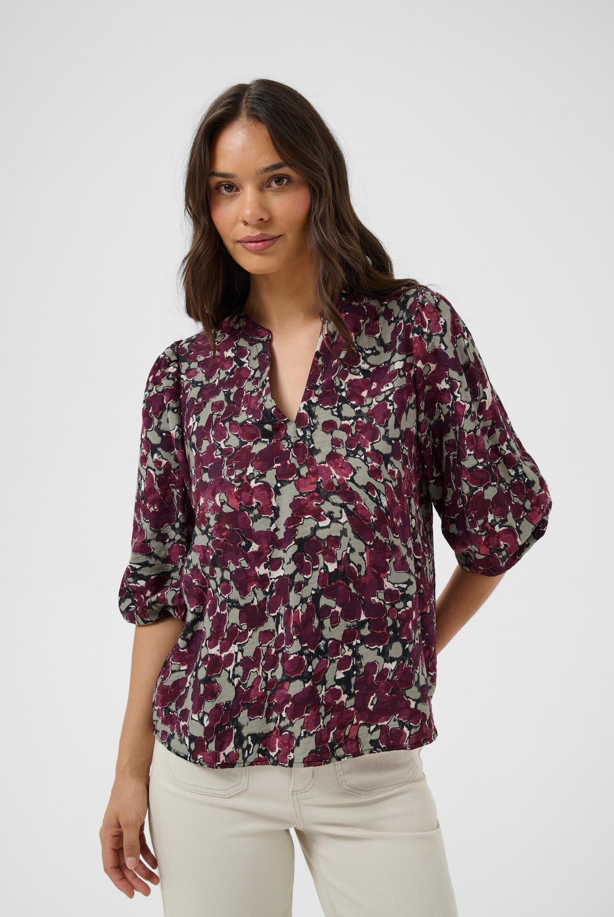 KAsirena Blouse Fudge Abstract Animal - 109785 - 10512211