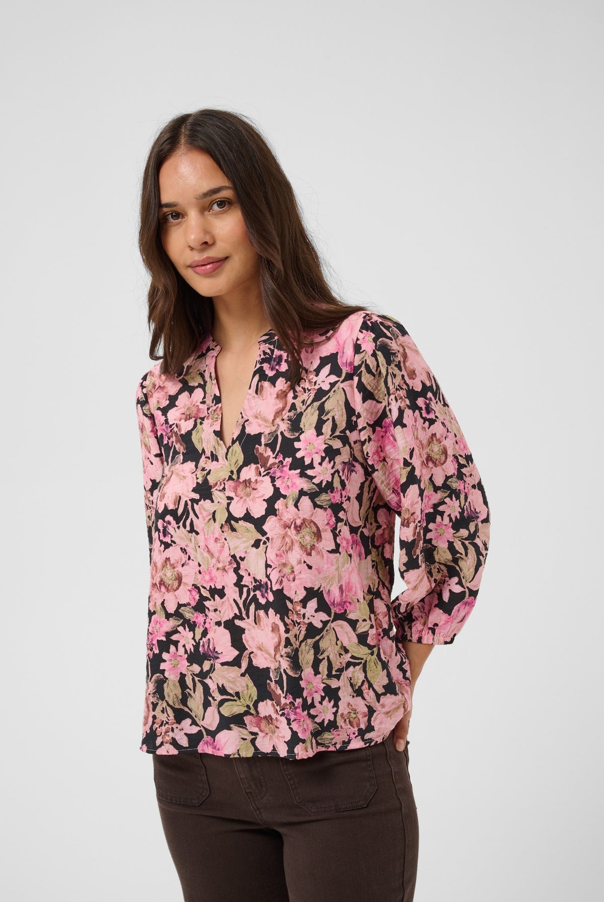 KAsirena Blouse Pink Flower Print - 109806 - 10512211