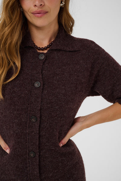 KAsigne Knit Dress Fudge Melange - 1916191 - 10512250 Thumbnail
