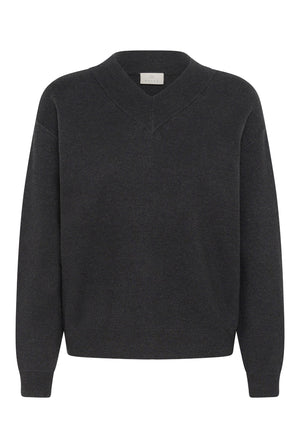 KAloana Knit Pullover Dark Grey Melange - 100125 - 10512253