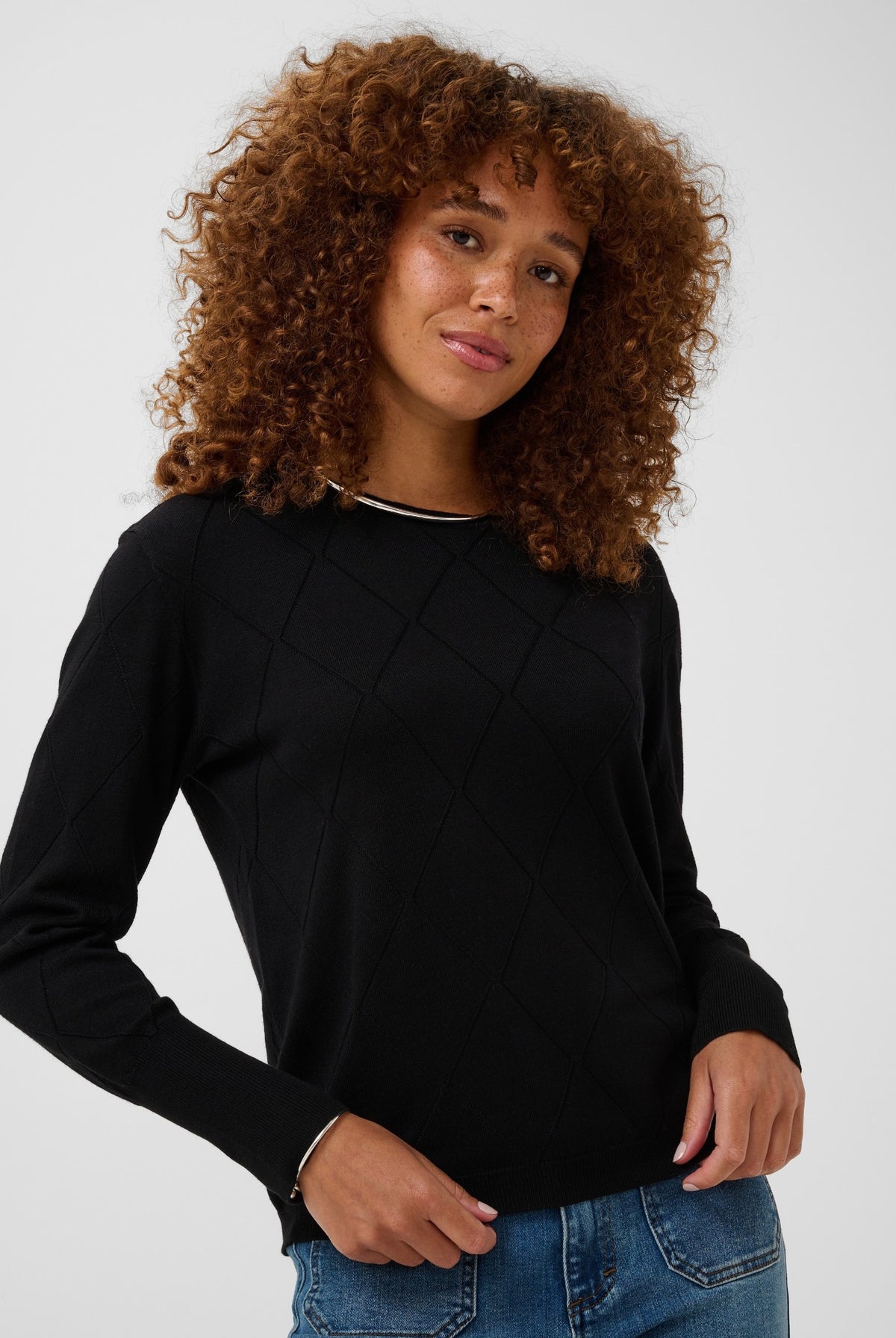 KAlizza Argyle Pullover LS Black Deep - 100121 - 10512268