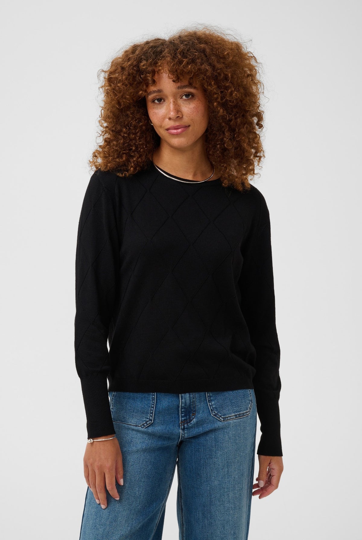 KAlizza Argyle Pullover LS Black Deep - 100121 - 10512268