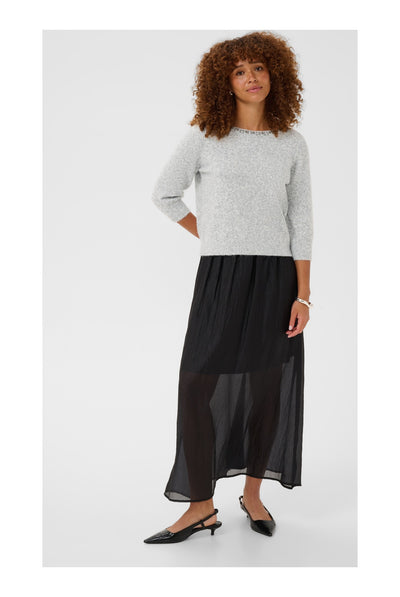 KAselly Pullover Grey Melange - 100123 - 10512296 Thumbnail