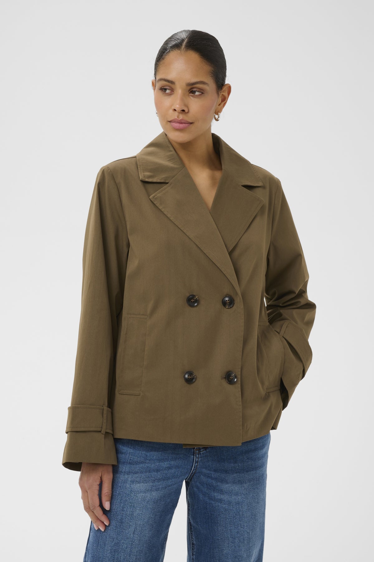 KAjacklyn Short Trench Coat Beech CC - 1000150 - 10512482