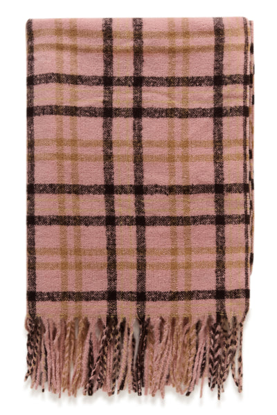 KAwillow Checked Scarf Rose Pink/Multi Check - 100062 - 10513026 Thumbnail