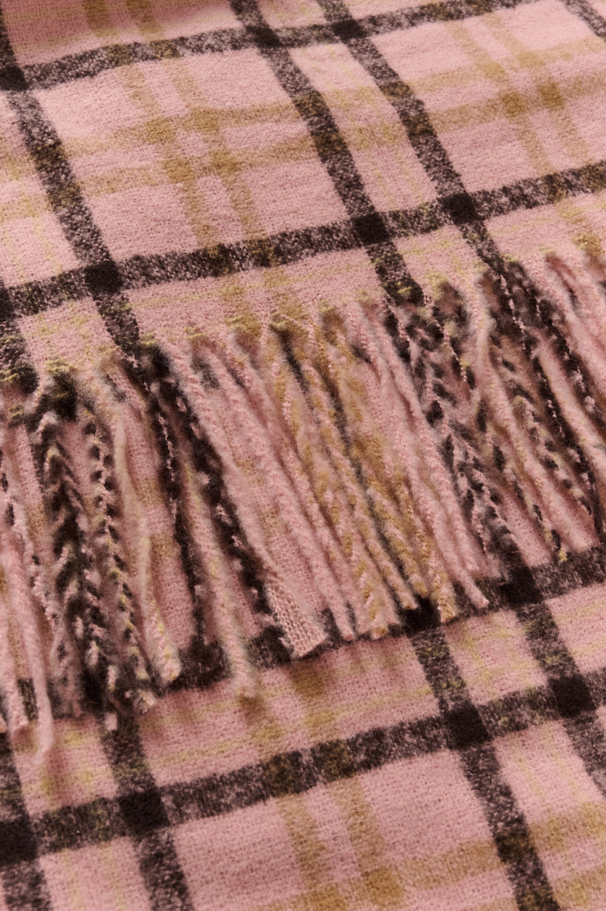 KAwillow Checked Scarf Rose Pink/Multi Check - 100062 - 10513026