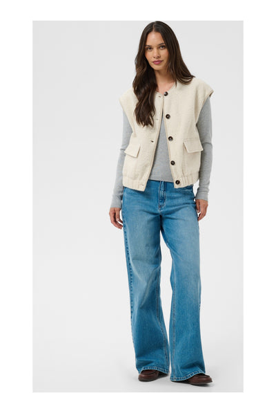 KAleona Vest Whisper White Melange - 110701 - 10513144 Thumbnail