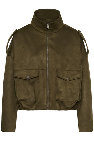 KAaster Faux Suede Bomber Jack Olive Night CC - 1000819 - 10513202