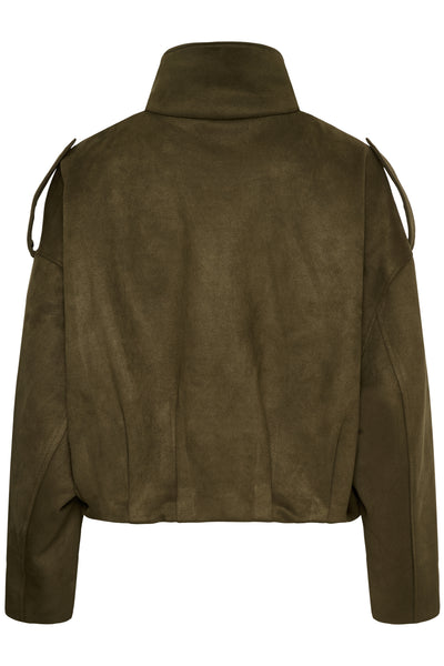 KAaster Faux Suede Bomber Jack Olive Night CC - 1000819 - 10513202 Thumbnail