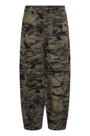 KAlilana Cargo Pants Grey / Beige Camouflage Print - 10513244