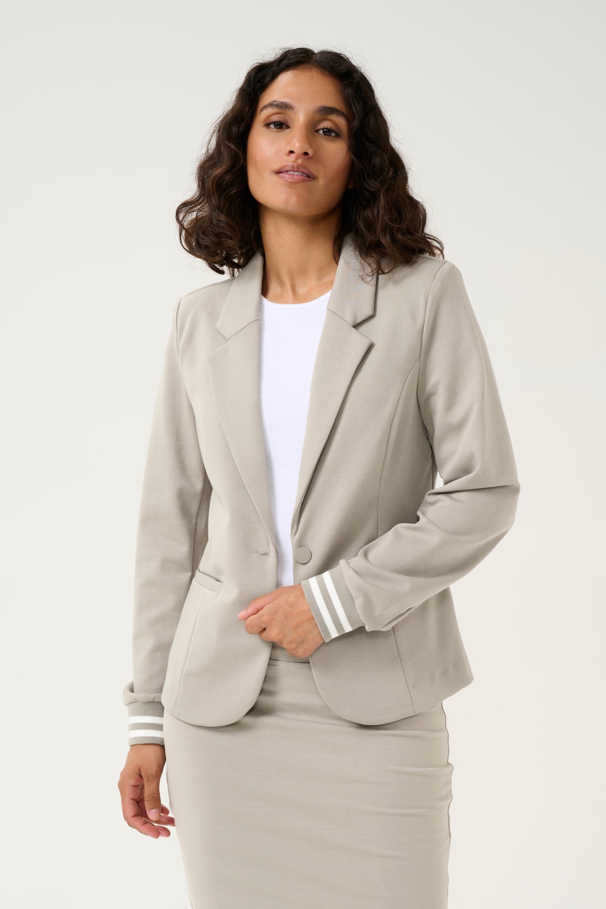 Kinnie Blazer Elephant Skin/Chalk stripe - 10550800