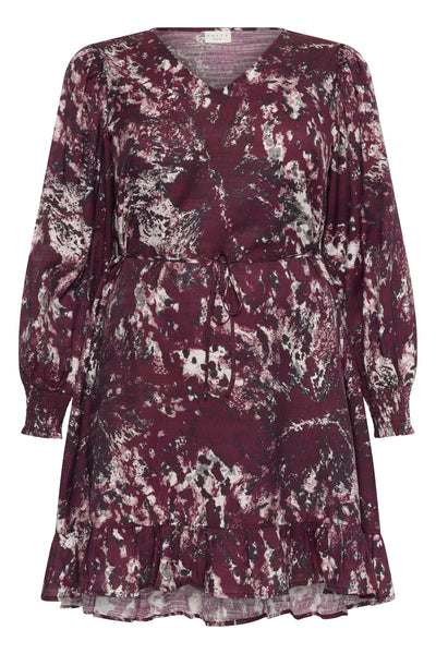 KCmina Dress Red/Black Abstract Graphic - 10583672 Thumbnail