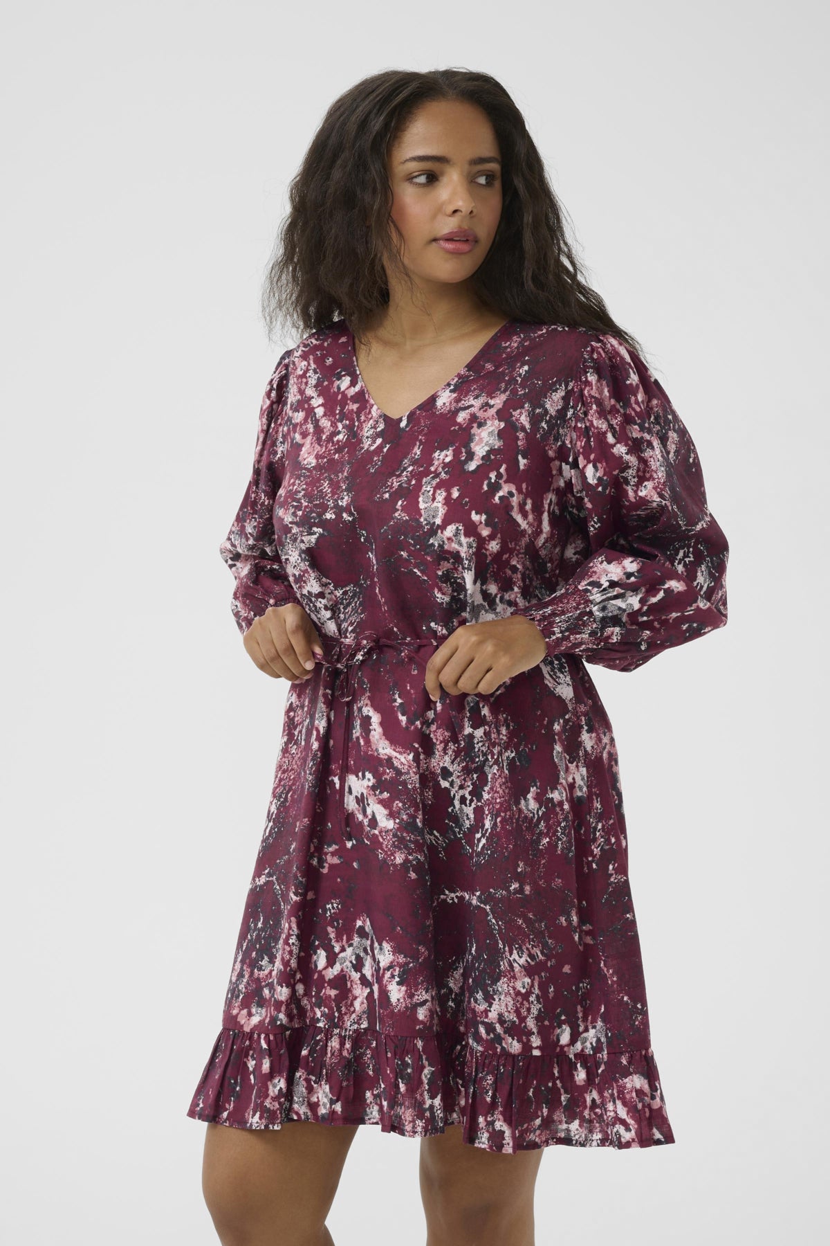 KCmina Dress Red/Black Abstract Graphic - 10583672
