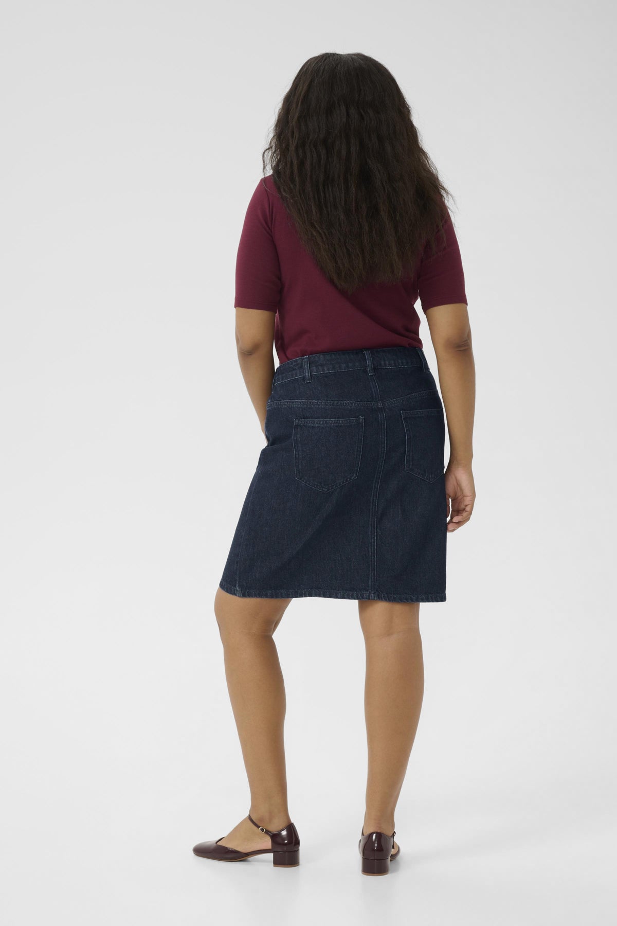 KCelisa Denim Skirt Dark Blue Denim - 10583685