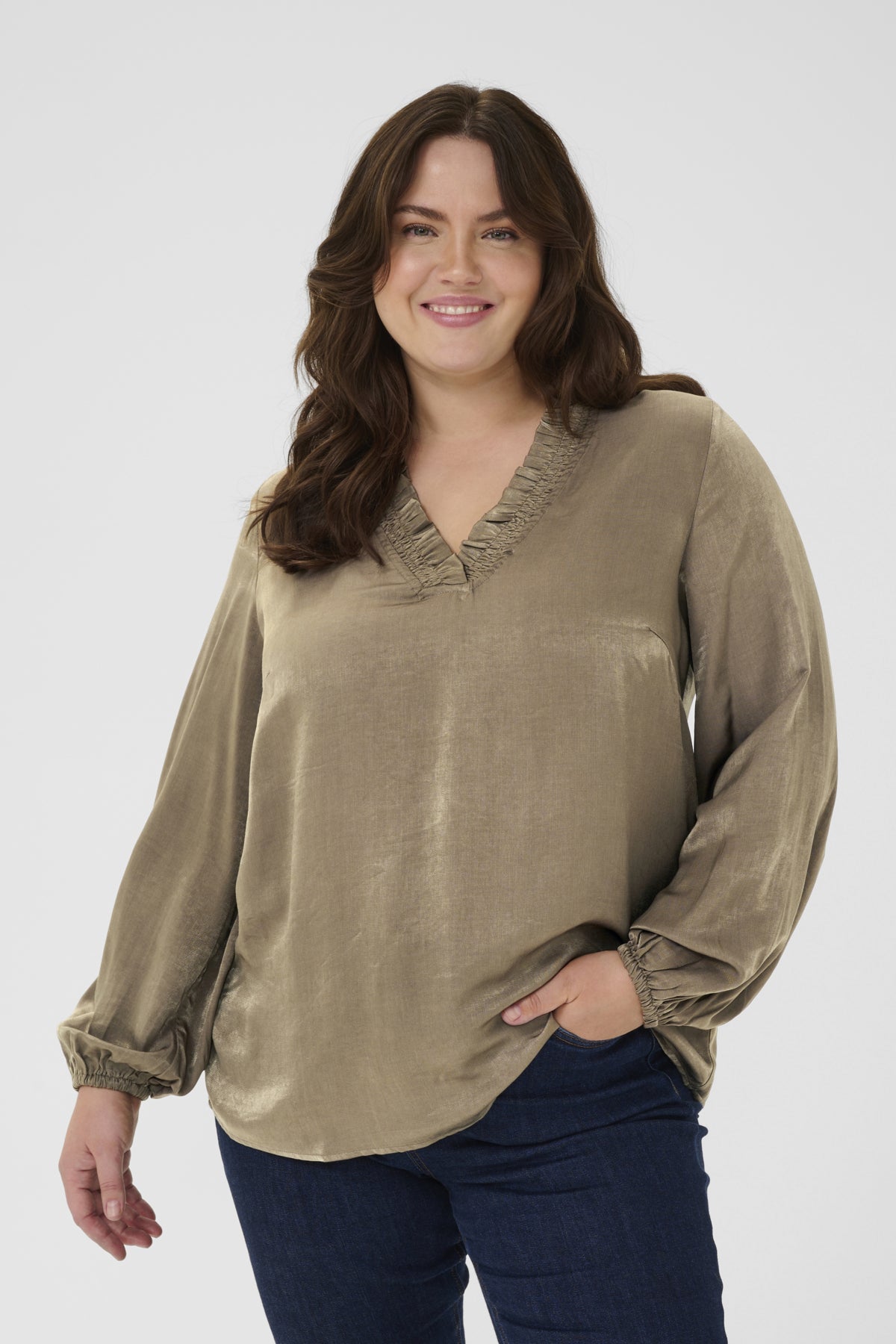 KCmilia Blouse Morel - 190808 - 10583774