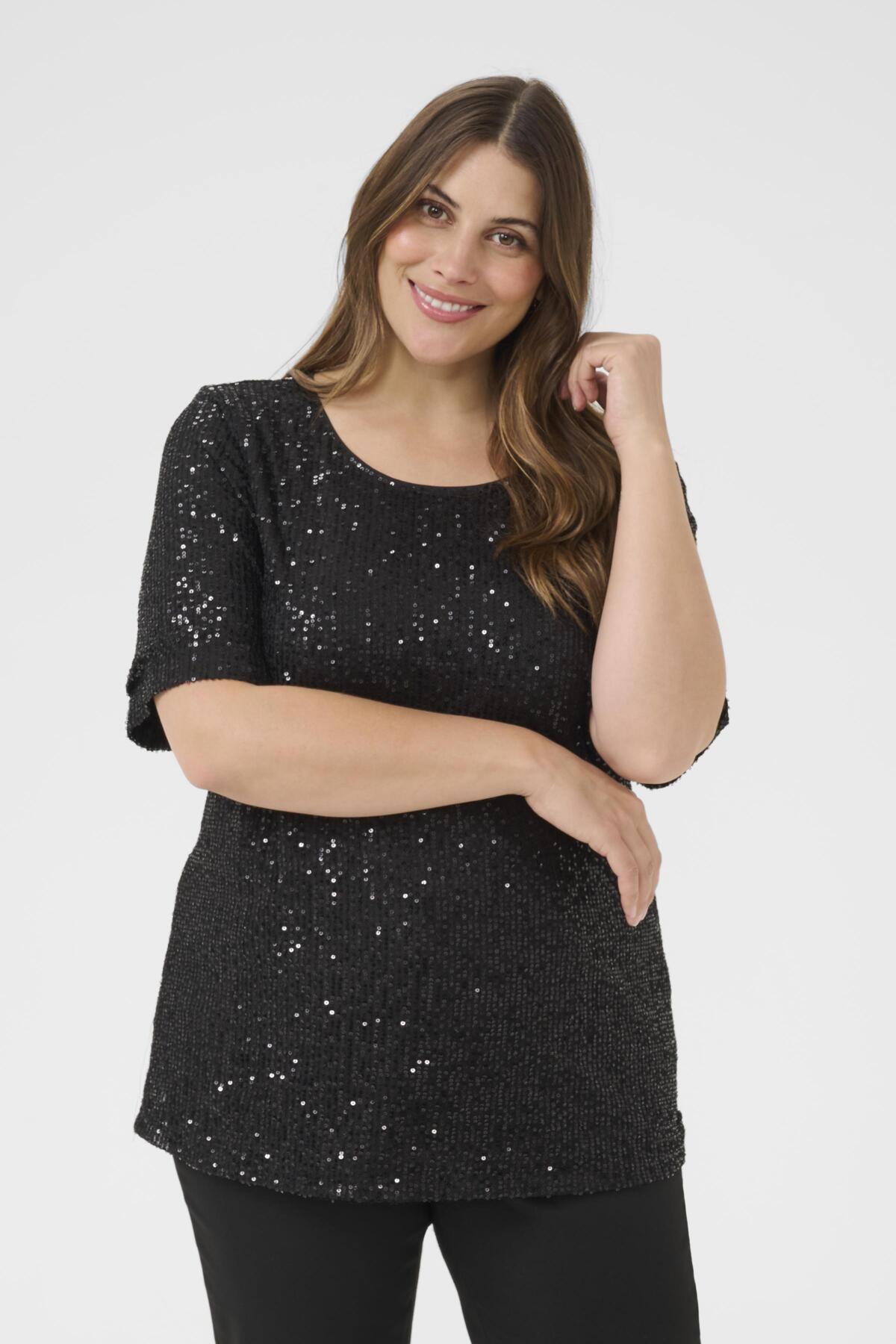 KClaila SS Blouse Black Deep CC - 10583883