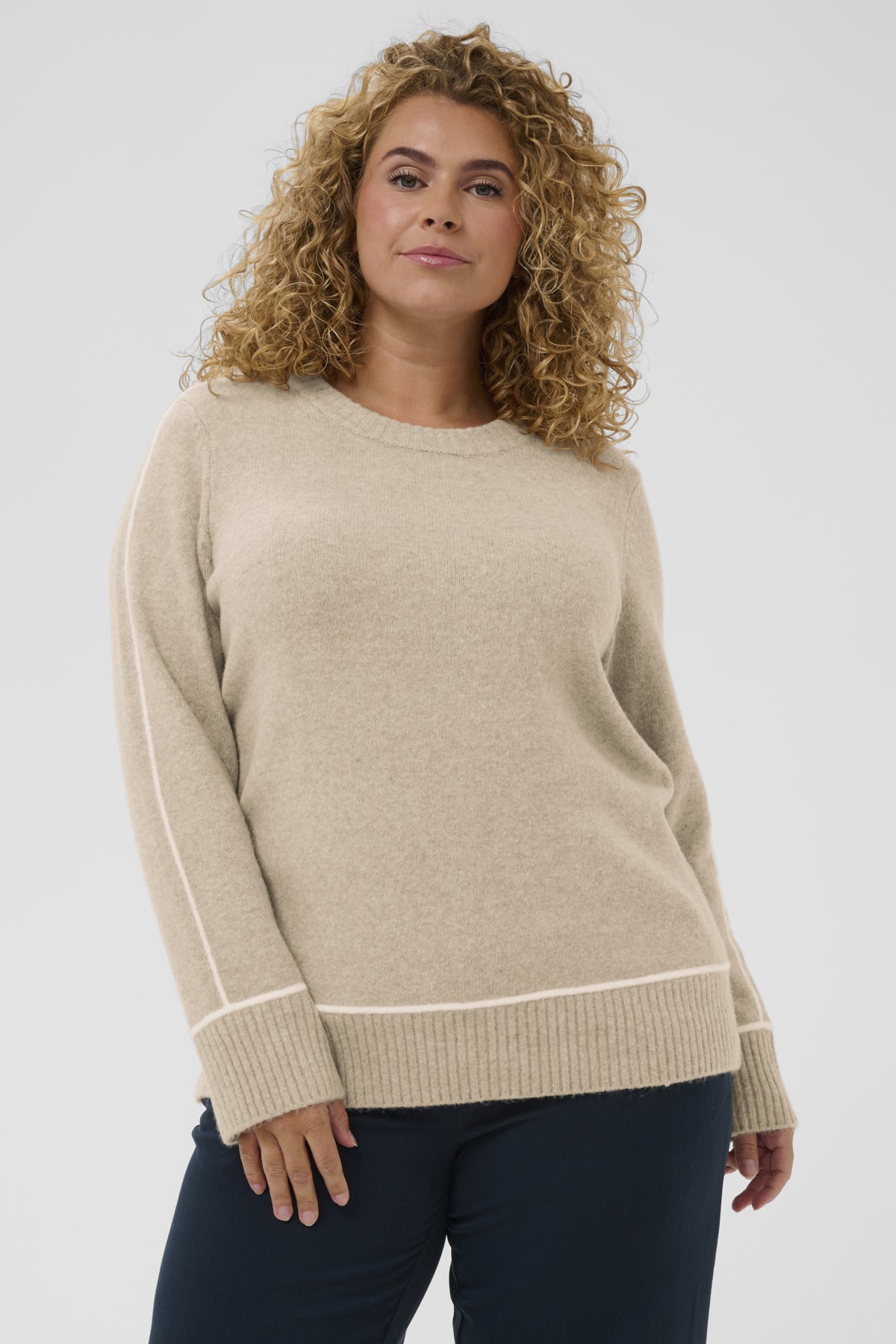 KCjina Knit Pullover Feather Gray Melange - 1513051 - 10583935