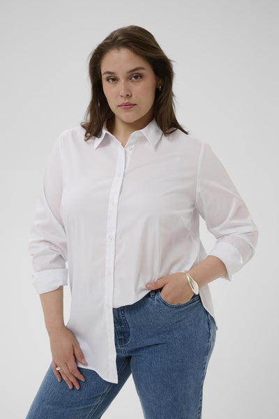 KClaina Long Shirt Optical White - 110601 - 10583998 Thumbnail