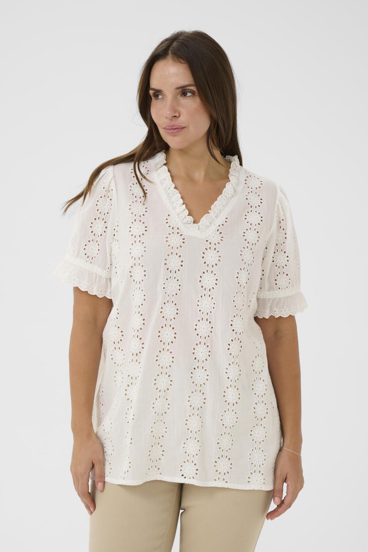 KCdina Blouse Chalk - 110602 - 10584026