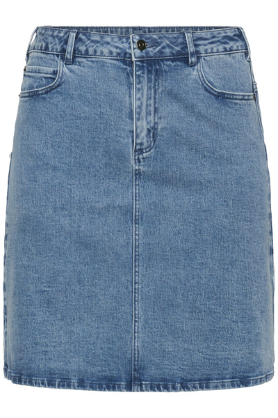 KCvaleri Denim Skirt Blue Washed Denim - 100166 - 10584054 Thumbnail