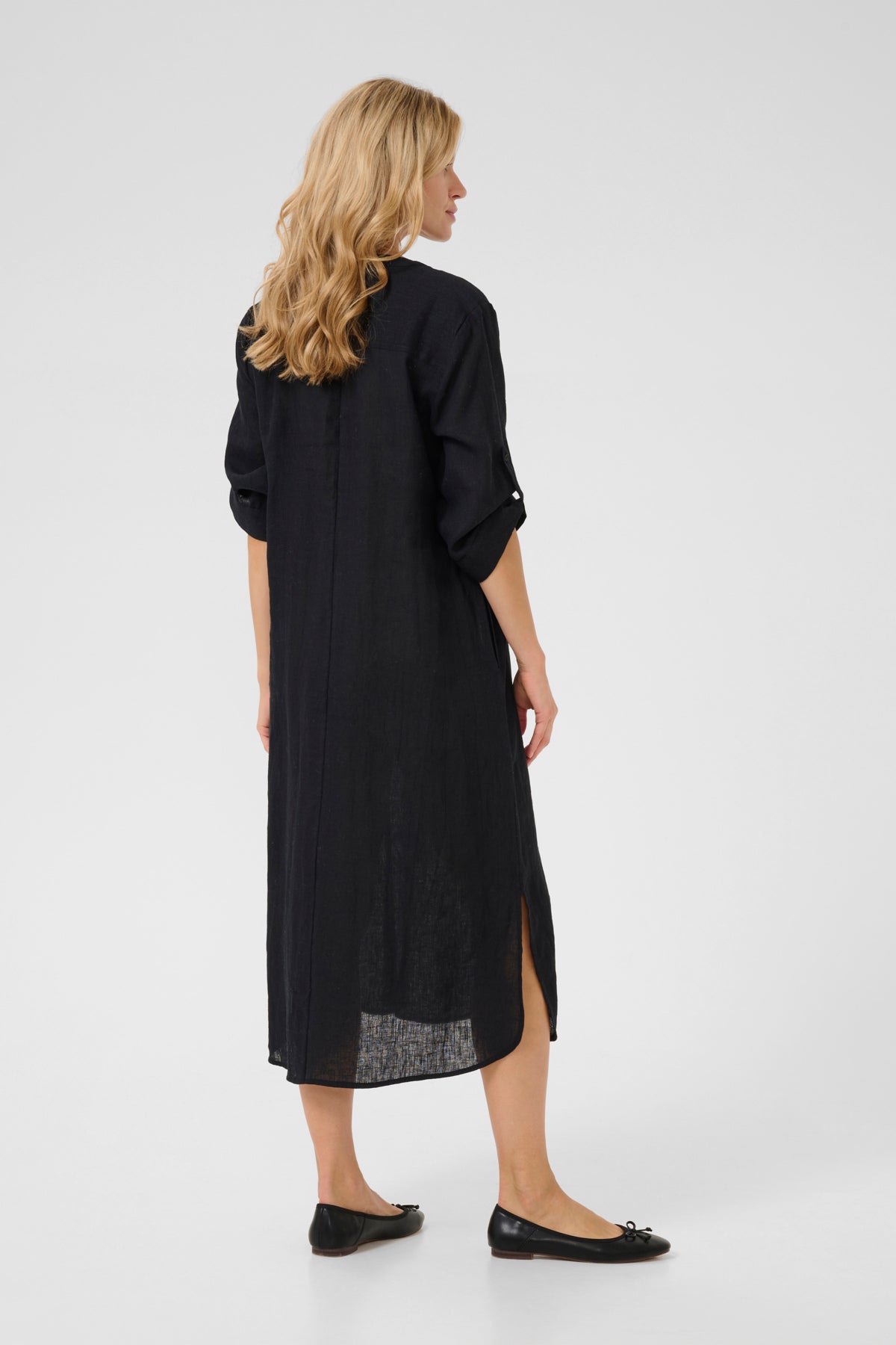 CRBellis Caftan Dress Pitch Black - 10611577