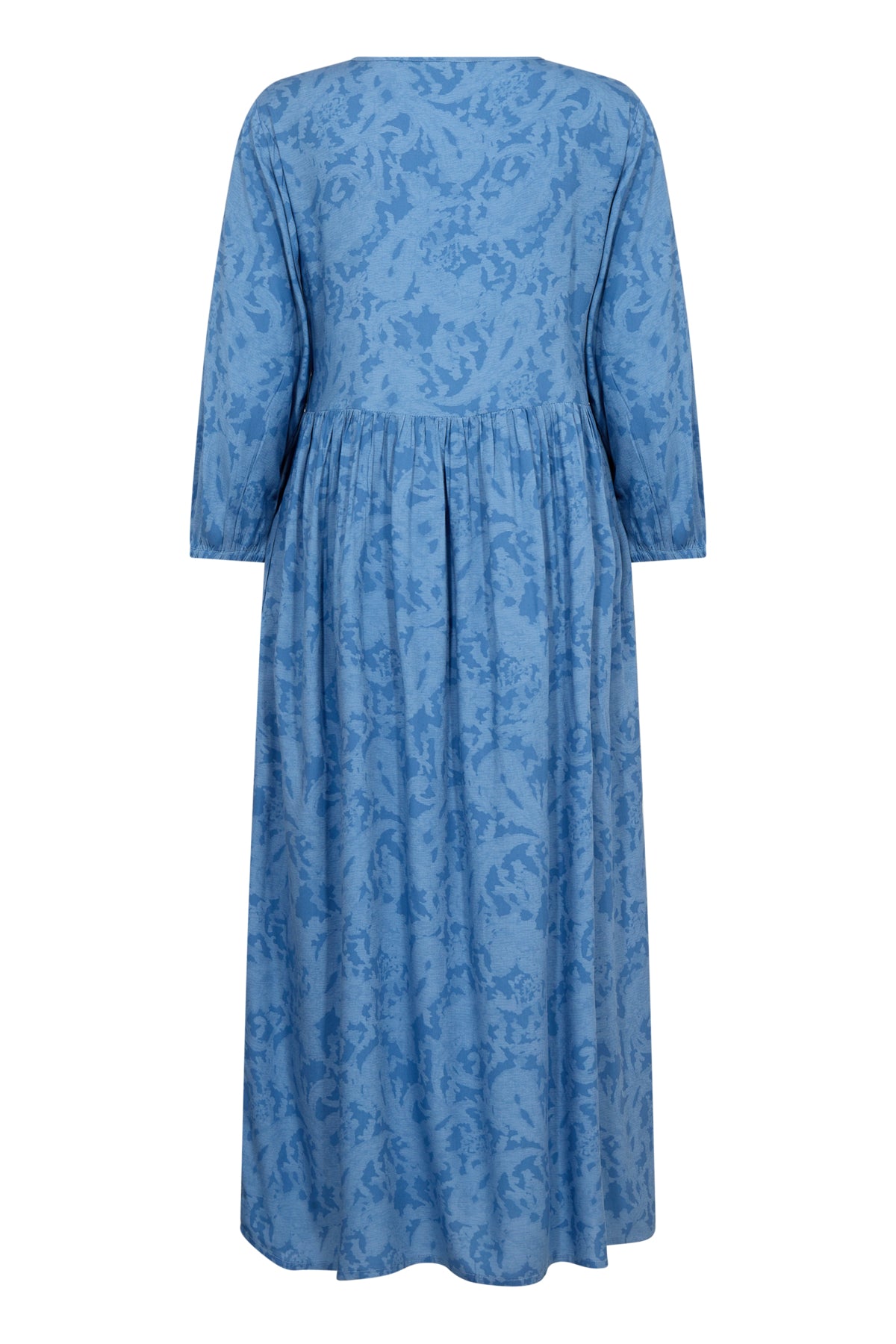 CRTiah Smock Dress Rivera Blue Ikat Paisley - 10613476