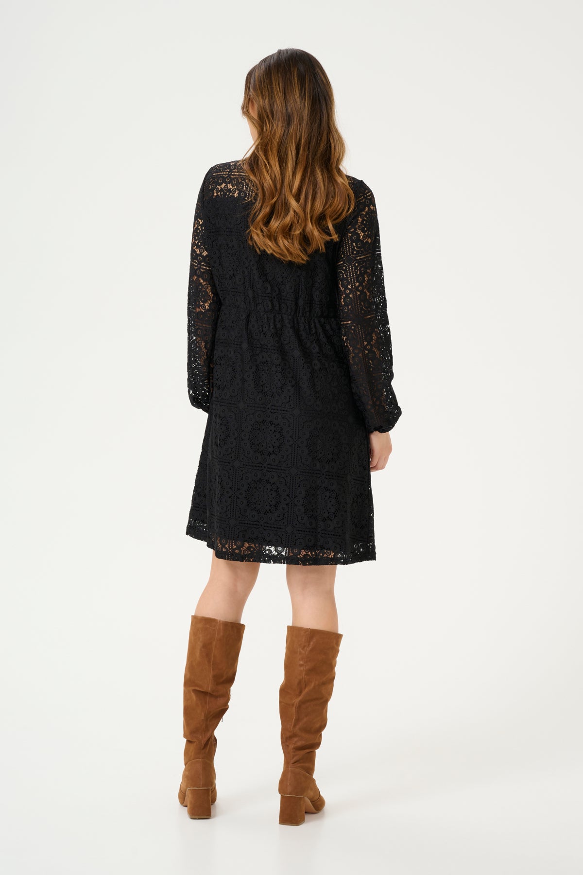CRTiley Lace Dress - Zally Fit Pitch Black - 10613785