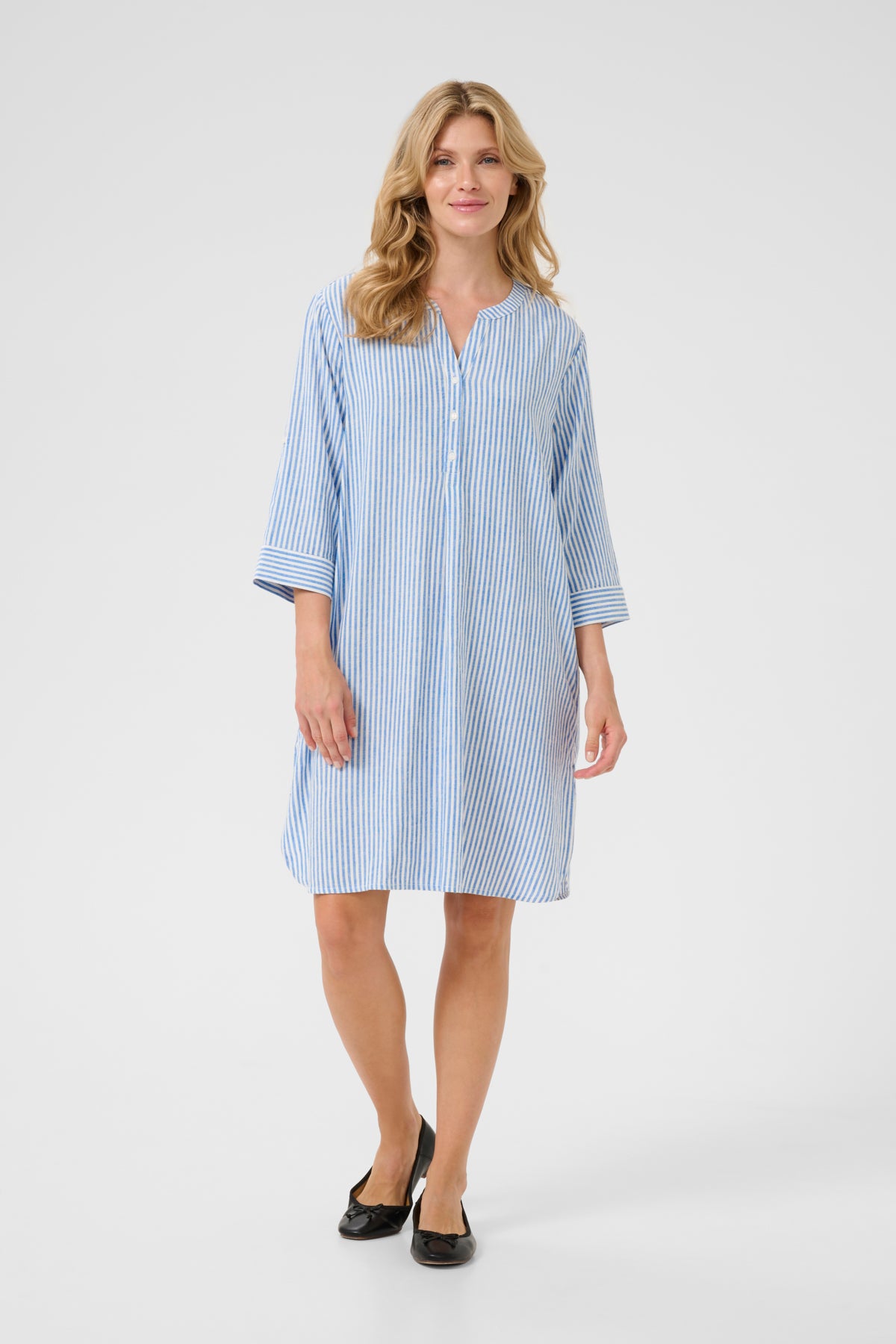 CRVenta Caftan Short Dress Blue Milkboy