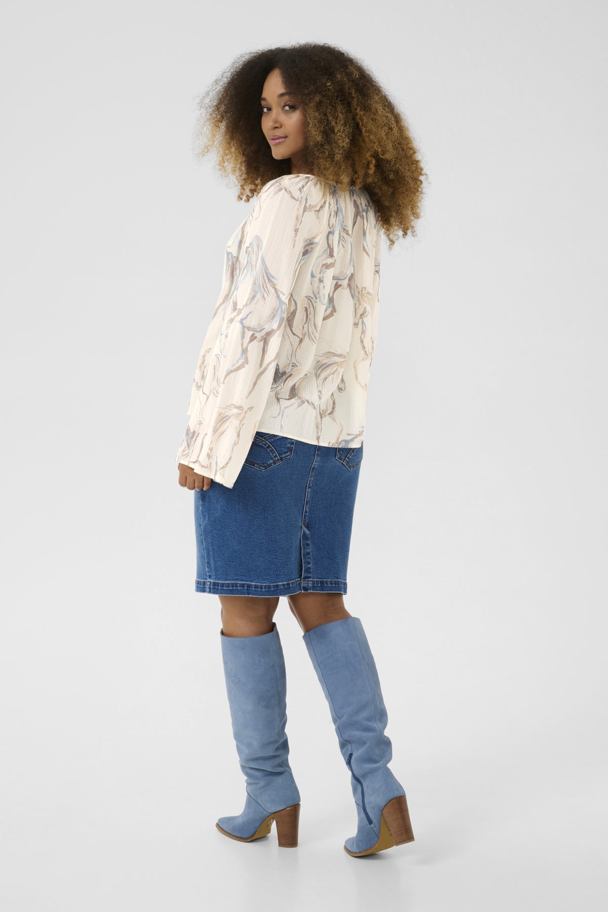 CRVilma Shirt Blue Horse - 10613891