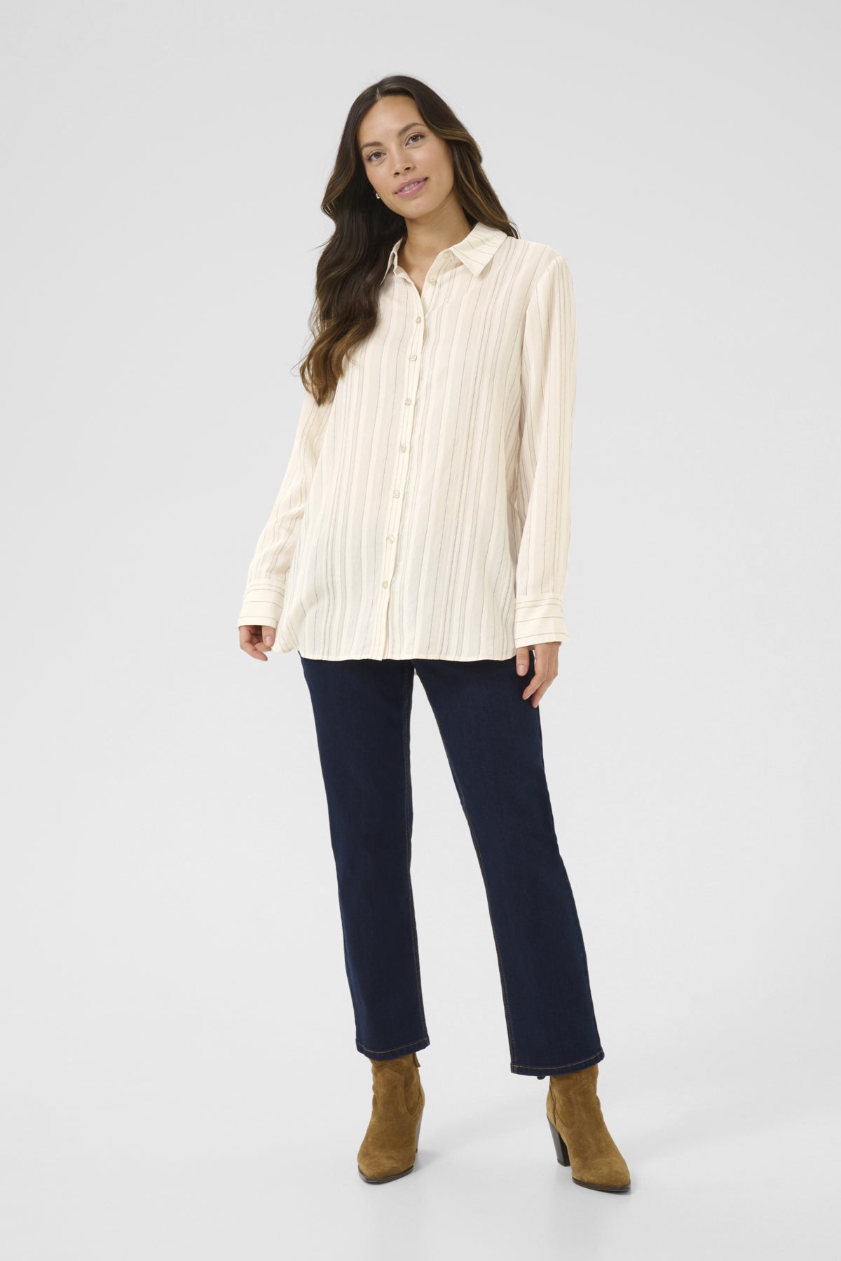 CRVenea Joa Shirt Birch Stripe - 10613901