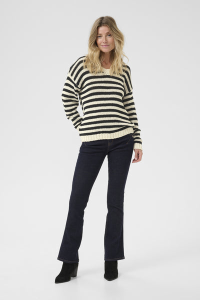 CRGiveme stripe pullover Ancient Scroll ad black stripe - 10613932 Thumbnail