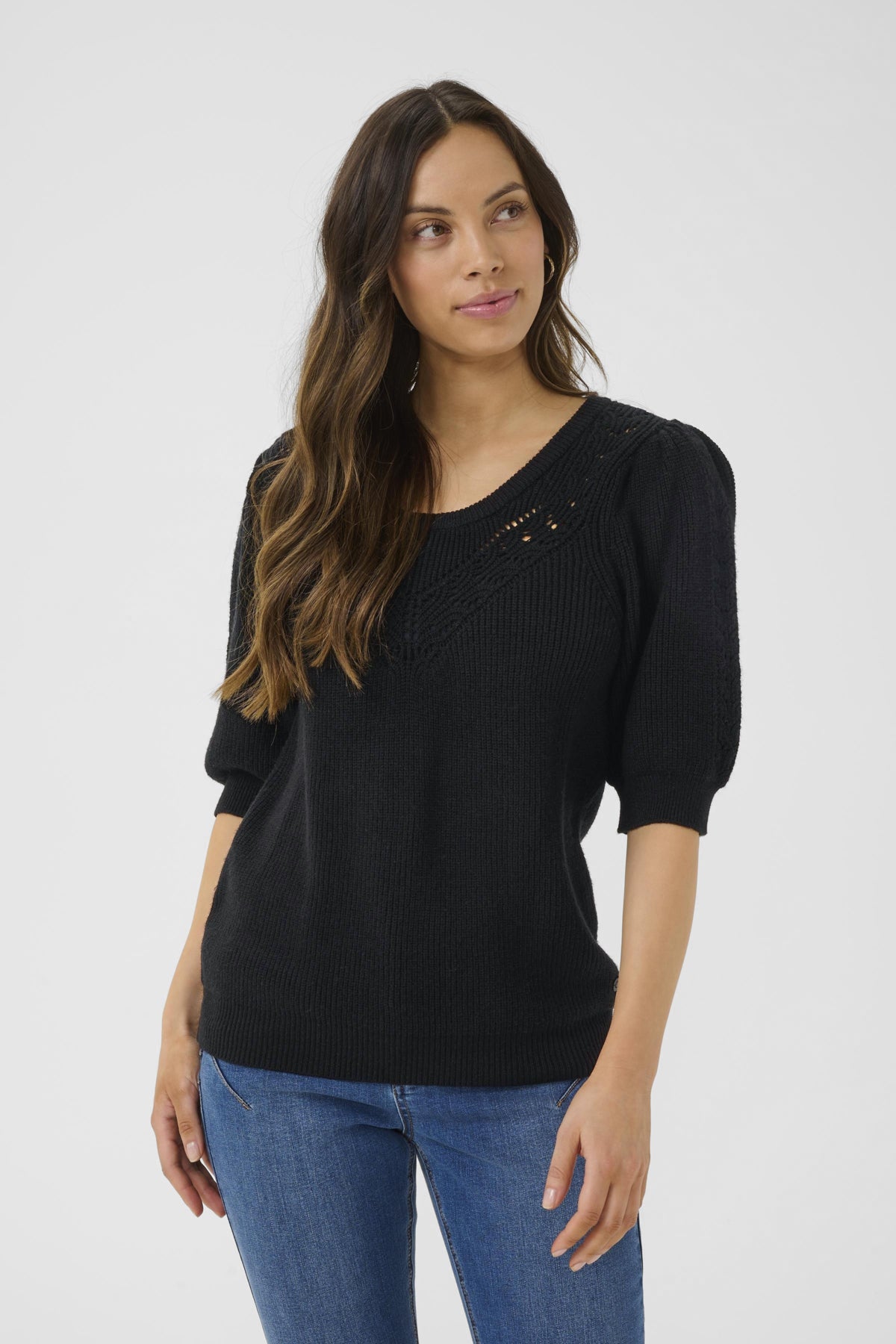 CRDela short sleeve pullover 10613961 Pitch Black