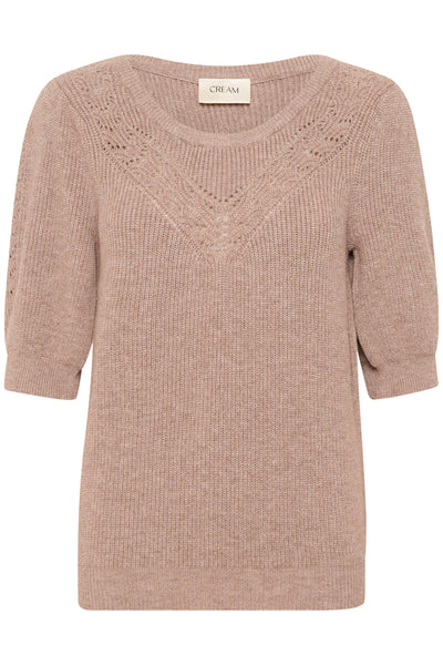 CRDela short sleeve pullover Fossil Melange - 10613961 Thumbnail