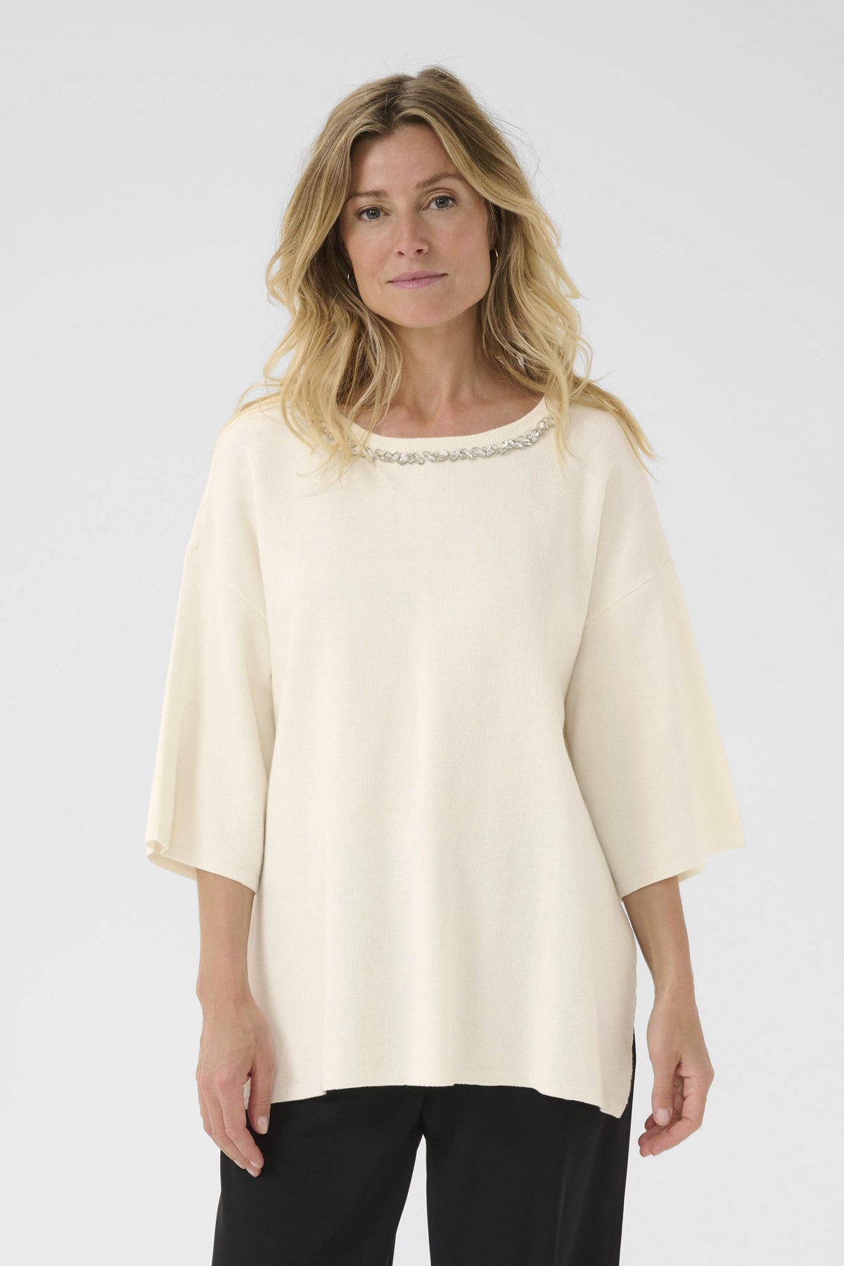 CRSillar short sleeve pullover Birch - 10614035