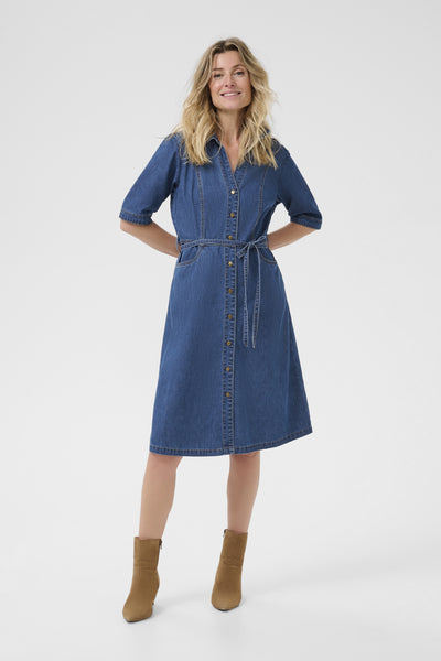 CREstelle Denim Dress Jasper Blue denim - 10614072 Thumbnail