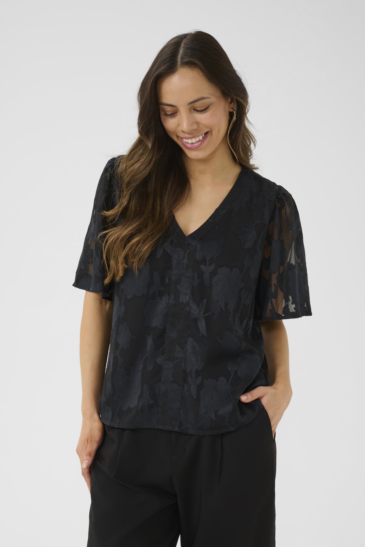CRYana Blouse Pitch Black - 10614124