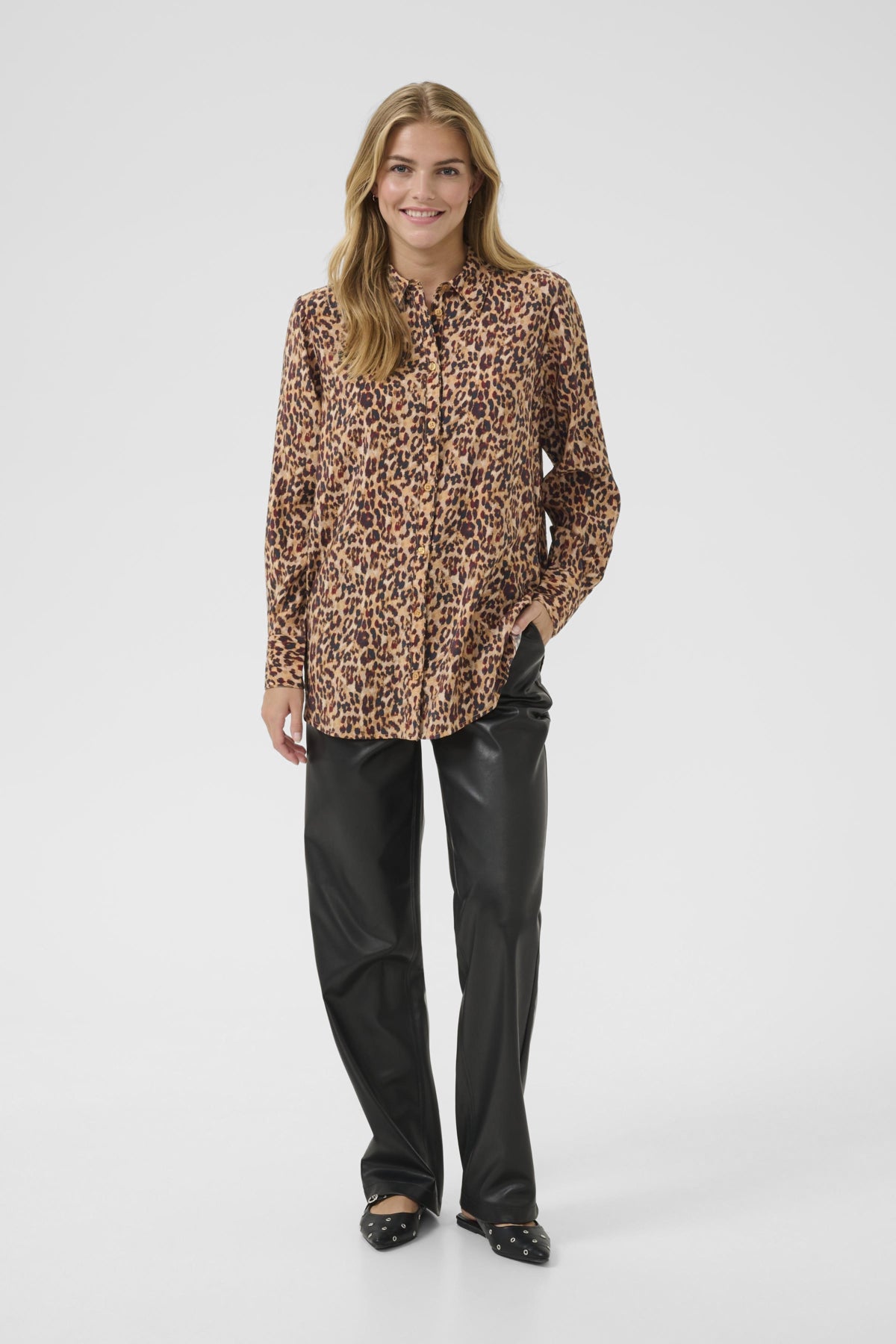 CREluna Shirt Brown Leopard - 10614151