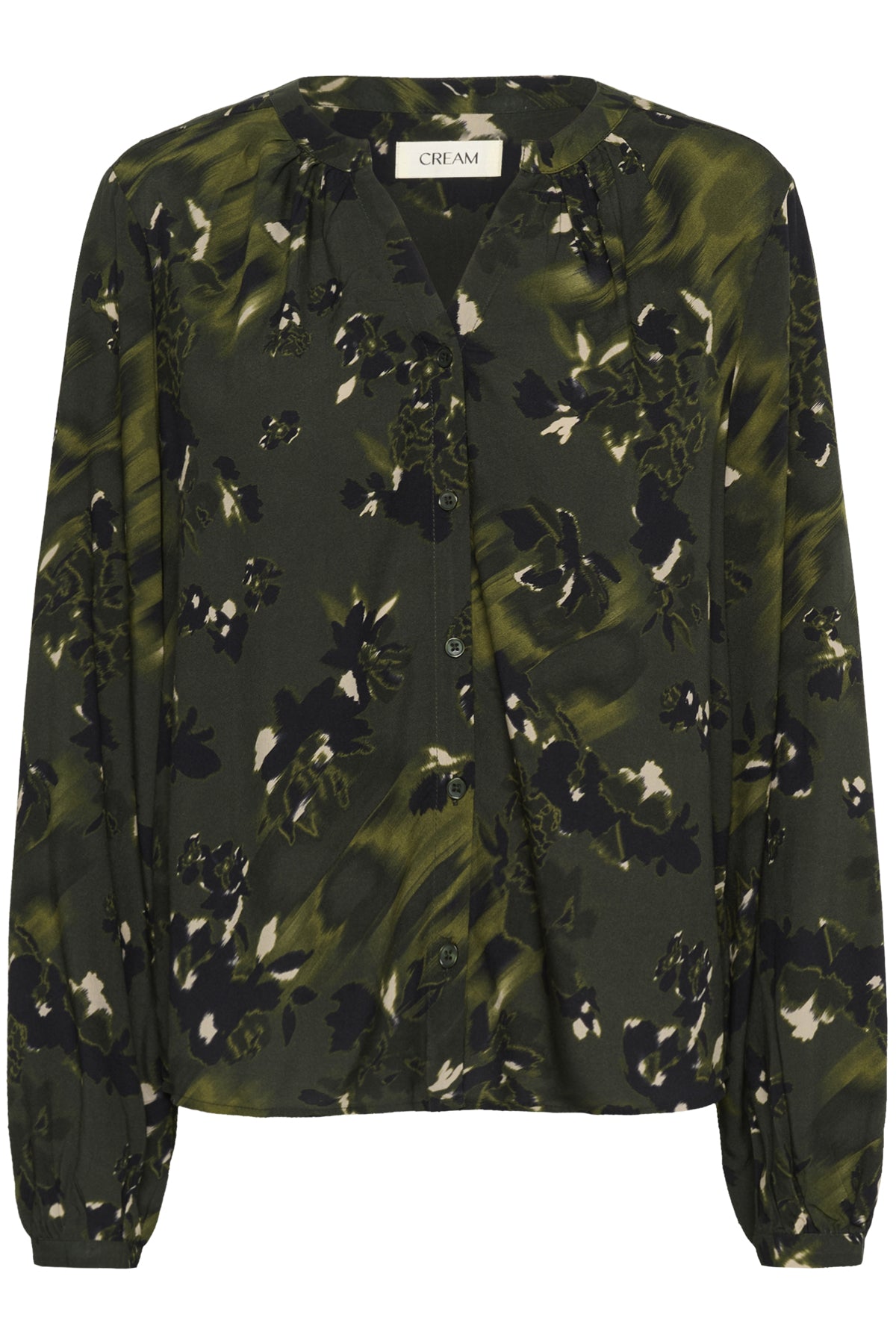 CRTiah Shirt Rifle Green Flower - 10614170
