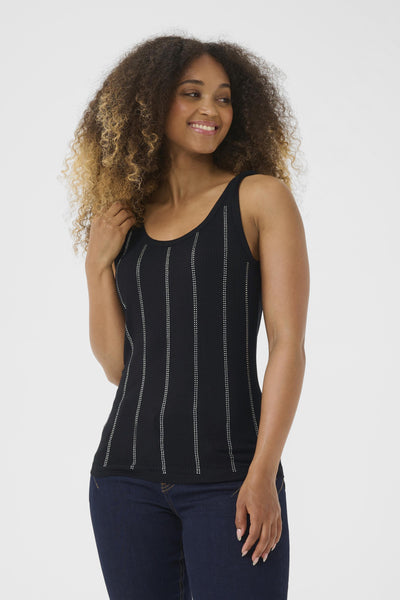 CRRibba Studs Top Pitch Black - 10614272 Thumbnail