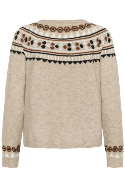 CRCherrie Pullover Cobblestone Melange - 10614328 Thumbnail