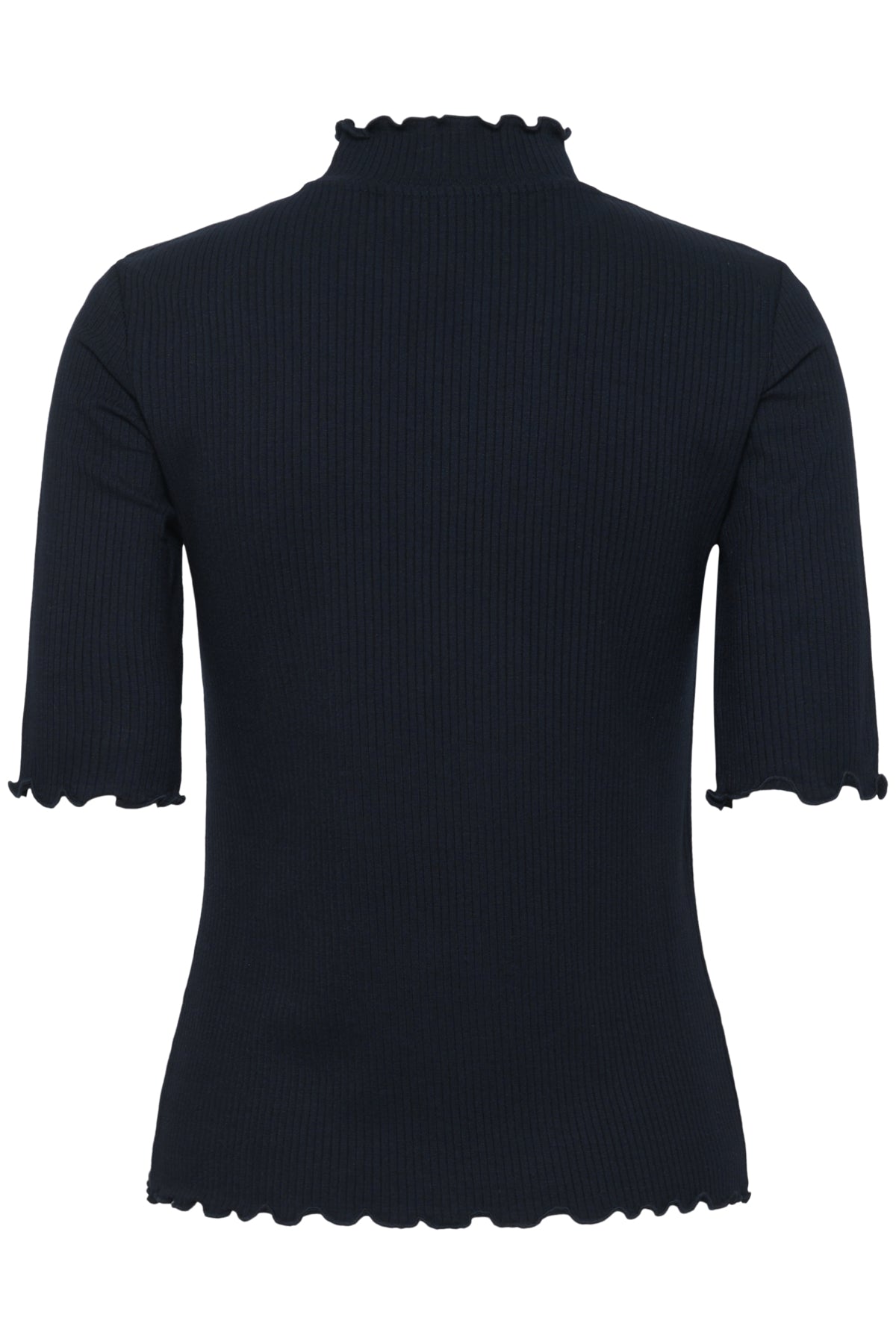 CRRibba turtle neck Tshirt Pitch Black - 10614355