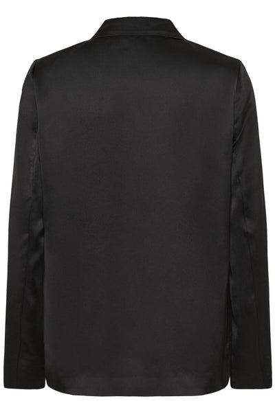 CRCocamia Sateen Blazer Pitch Black - 100120 - 10614366 Thumbnail