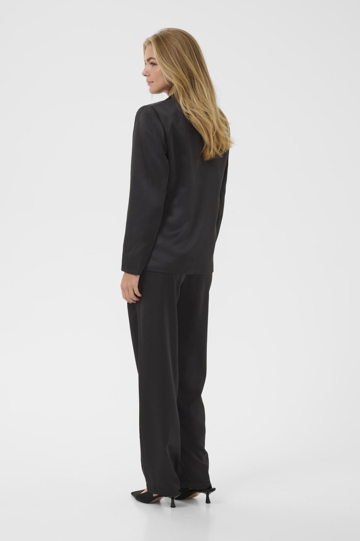 CRCocamia Sateen Blazer Pitch Black - 100120 - 10614366